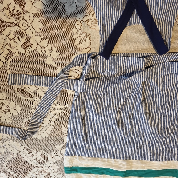 NWT Flag Pole NYC Matching Set Kate Crop Nadine Skirt Seersucker Size XS - Picture 11 of 15